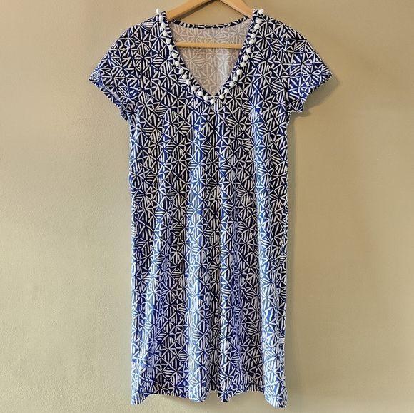 Lilly Pulitzer Etta Dress Corsica Blue Easy Peasy Size Small - Picture 5 of 14